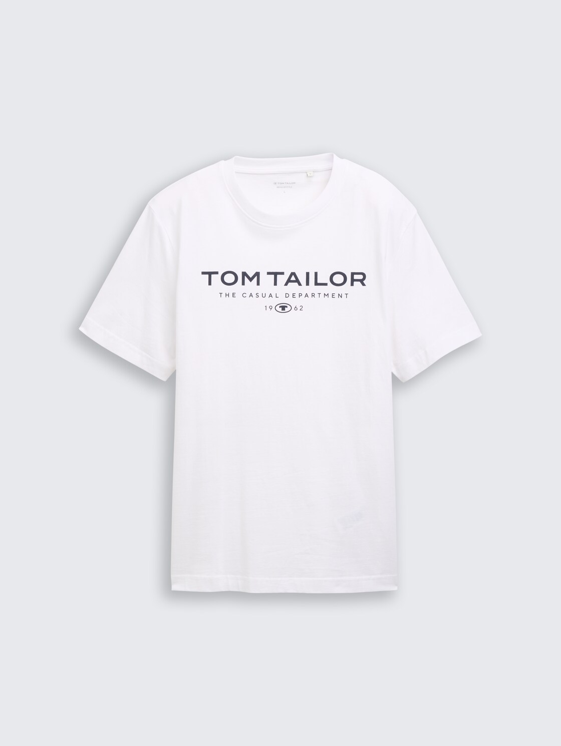 T-Shirt aus Baumwolle mit Logo-Print - White - Vorder-Produkt-Ansicht