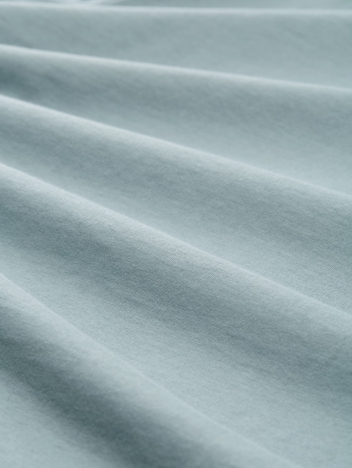 T-Shirt aus Baumwolle mit Logo-Print - grey mint - Material-Ansicht