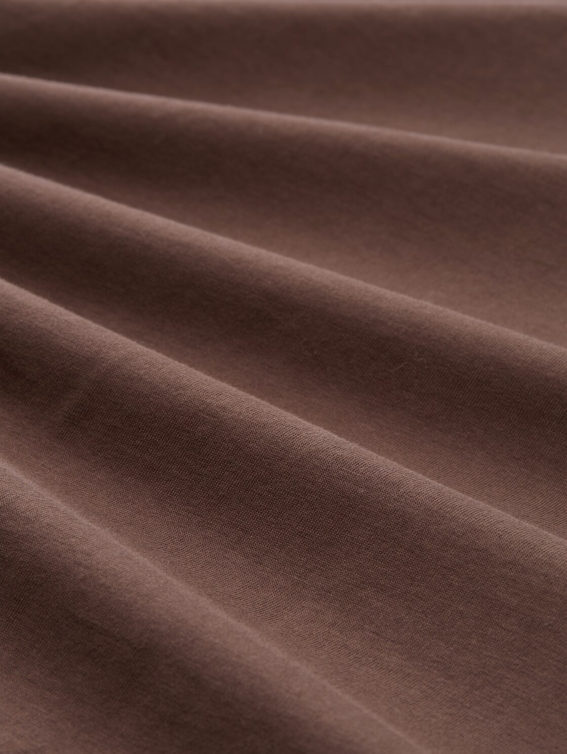 T-Shirt aus Baumwolle mit Logo-Print - bag brown - Material-Ansicht