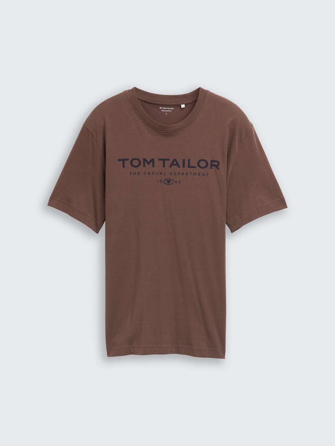 T-Shirt aus Baumwolle mit Logo-Print - bag brown - Vorder-Produkt-Ansicht