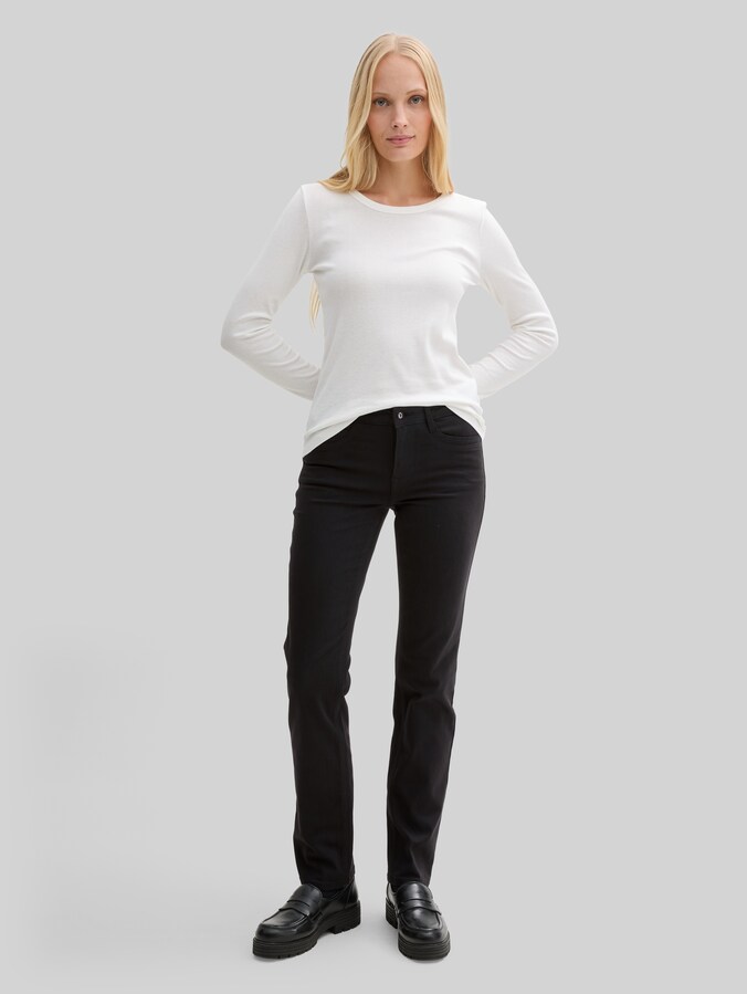 TTALEXA Rechte Jeans door Women, black denim