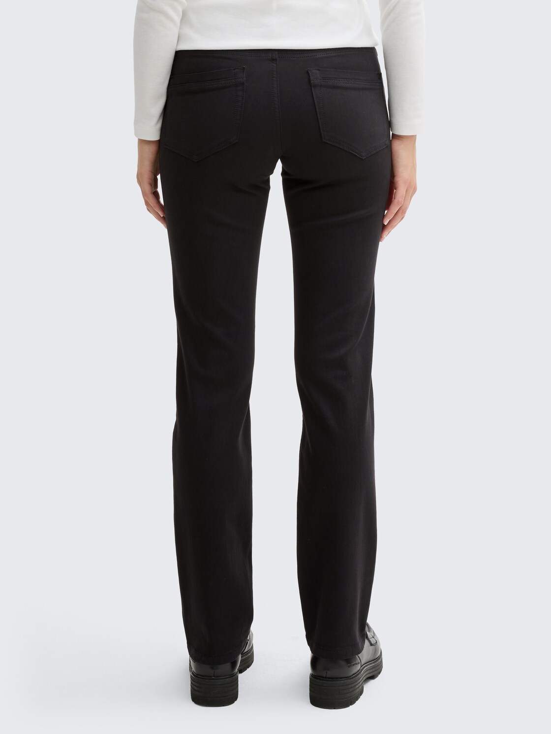 TTALEXA STRAIGHT Jeans - black denim - Auschnitt Model-Rückansicht