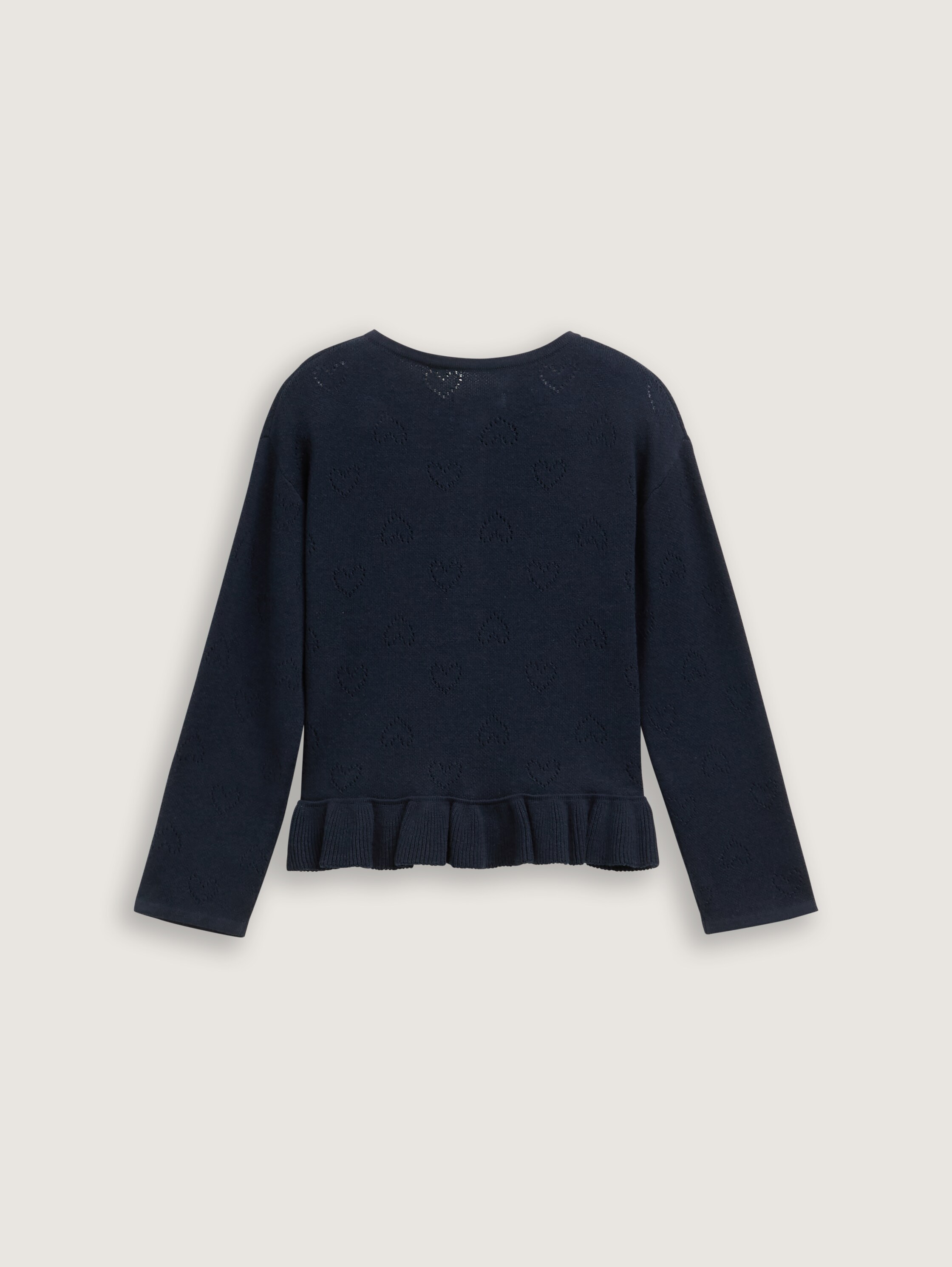 Ajour-Cardigan mit Herzmuster - 2