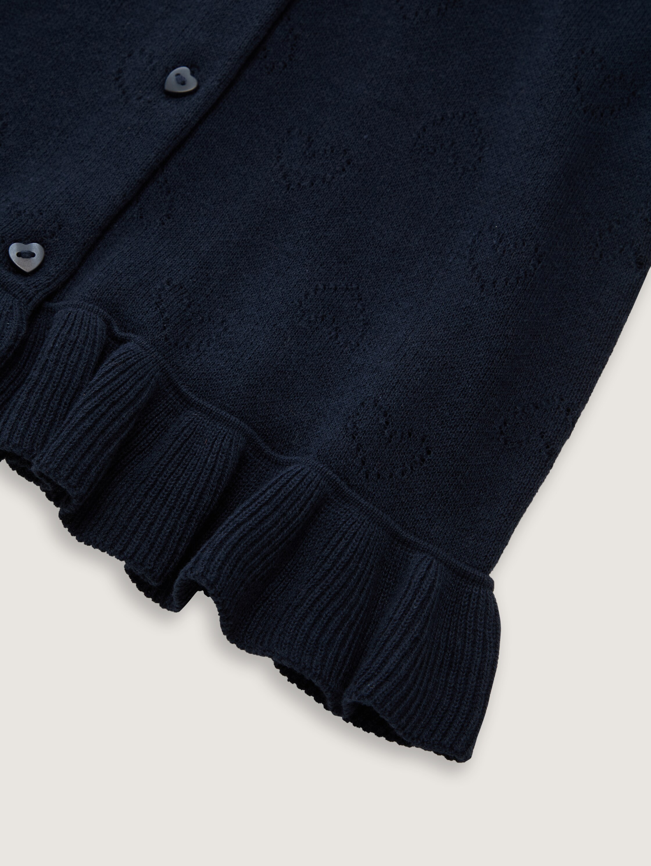Ajour-Cardigan mit Herzmuster - 3