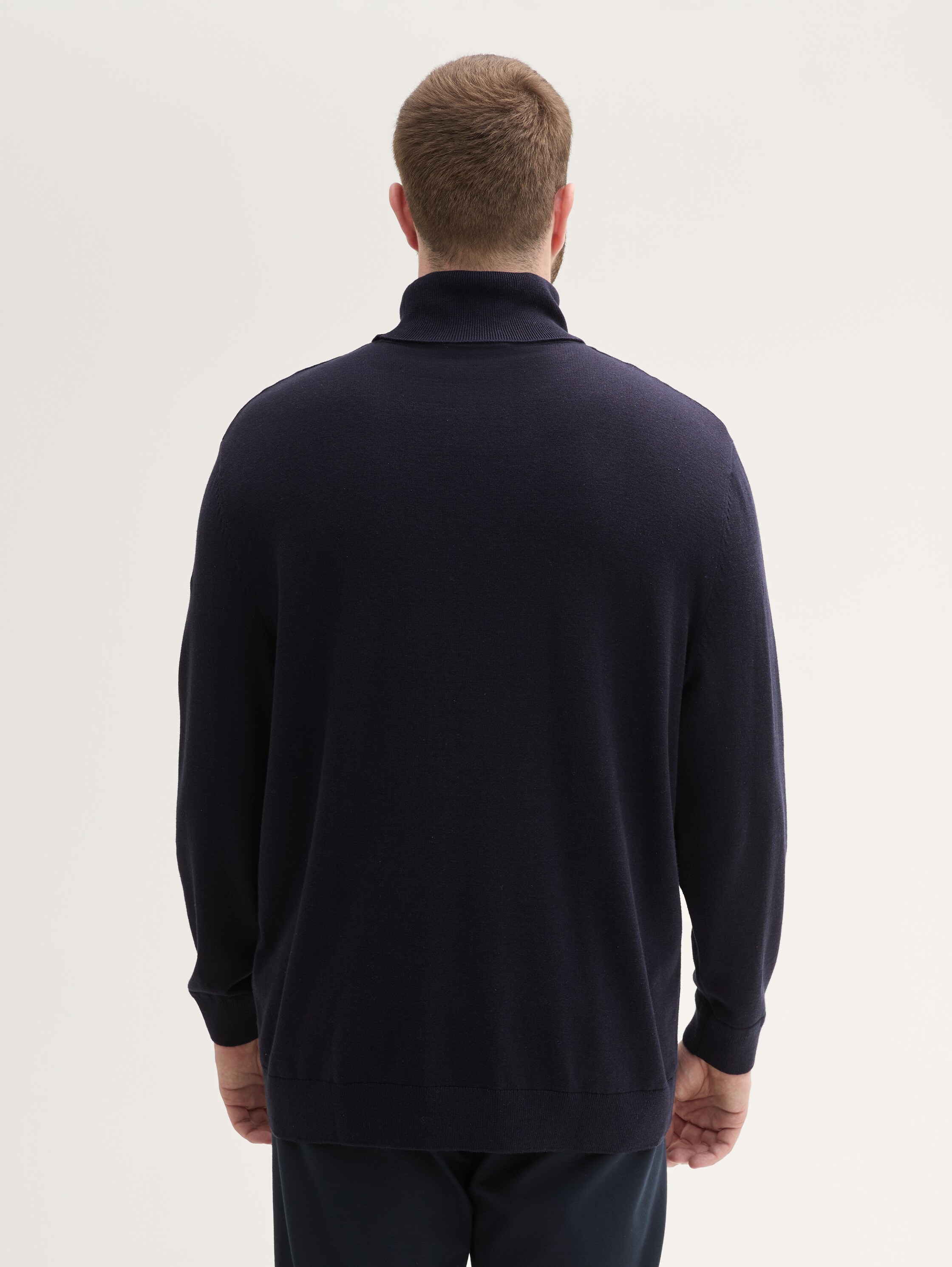 Plus - Basis coltrui - knitted_navy_melange - 