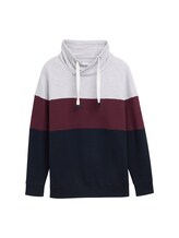Selected, Plus - Sweatshirt with colour blocking by Tom Tailor, grey