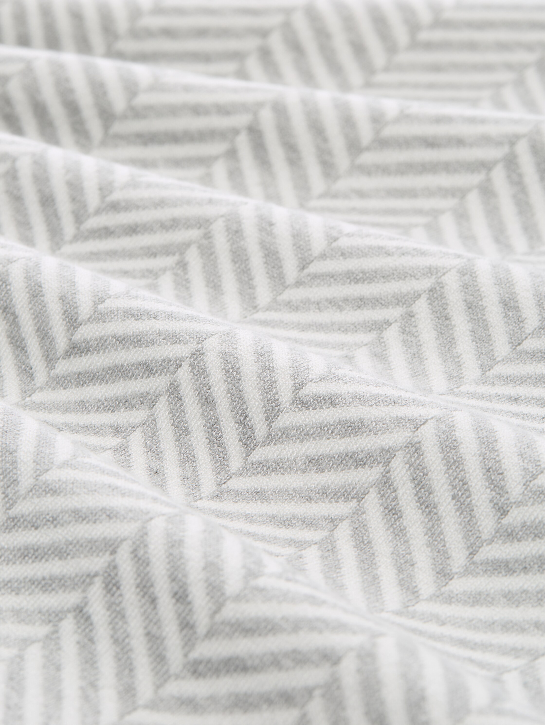 Plus Size - Pullover mit Fischgrätenmuster - grey_knit_heringbone - 