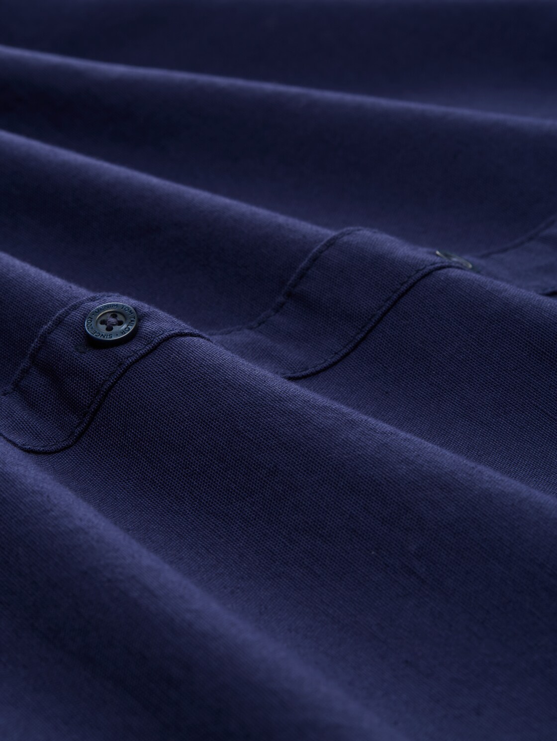 Oxford Hemd mit Logo-Stickerei - dark blueberry - Material-Ansicht