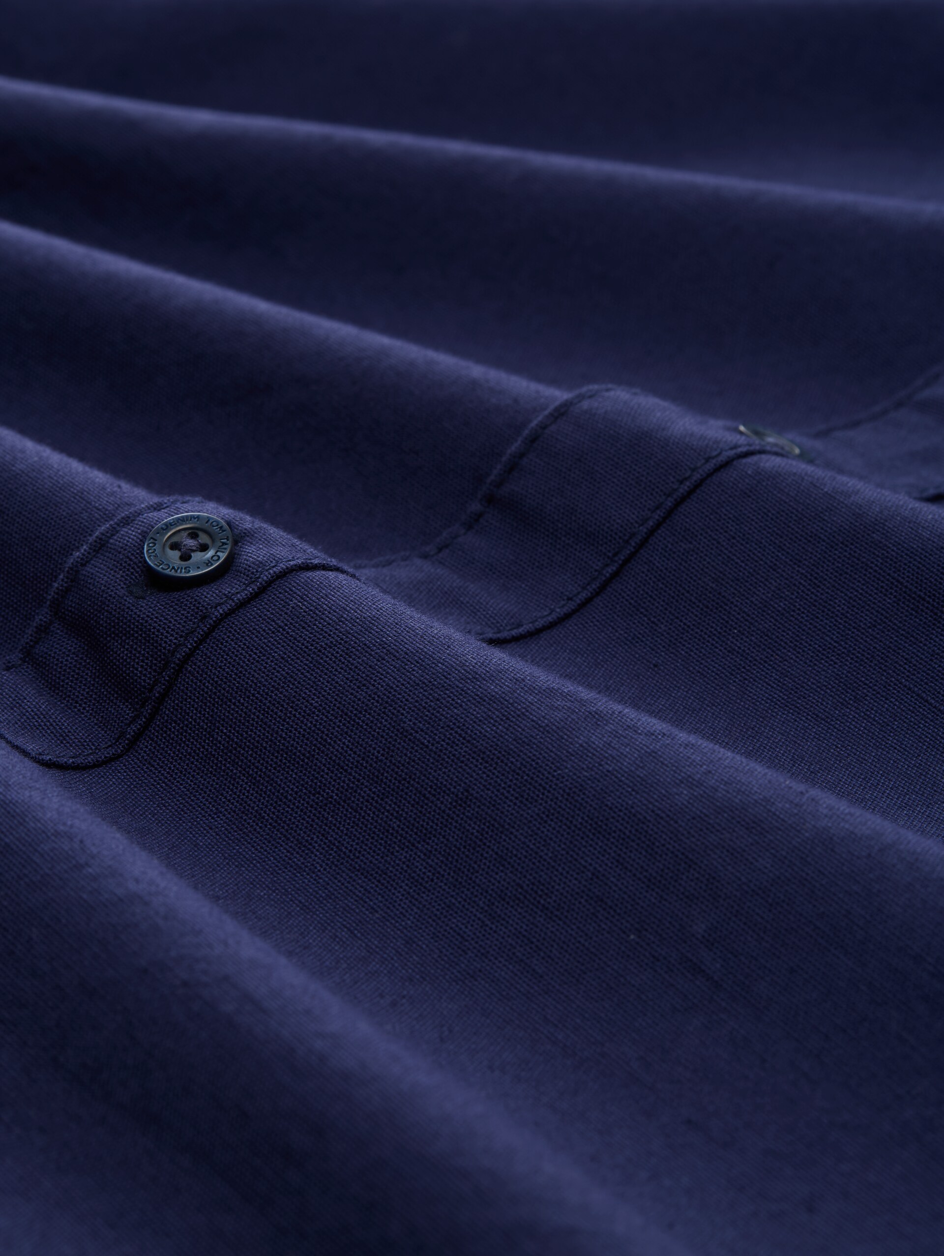 Oxford shirt with logo embroidery - dark blueberry - Material view