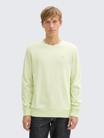 Sweatshirt mit Logo-Print von Men, lime cream green