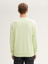 Sweat-shirt avec logo imprimé - lime cream green - Découpe Vue arrière du modèle