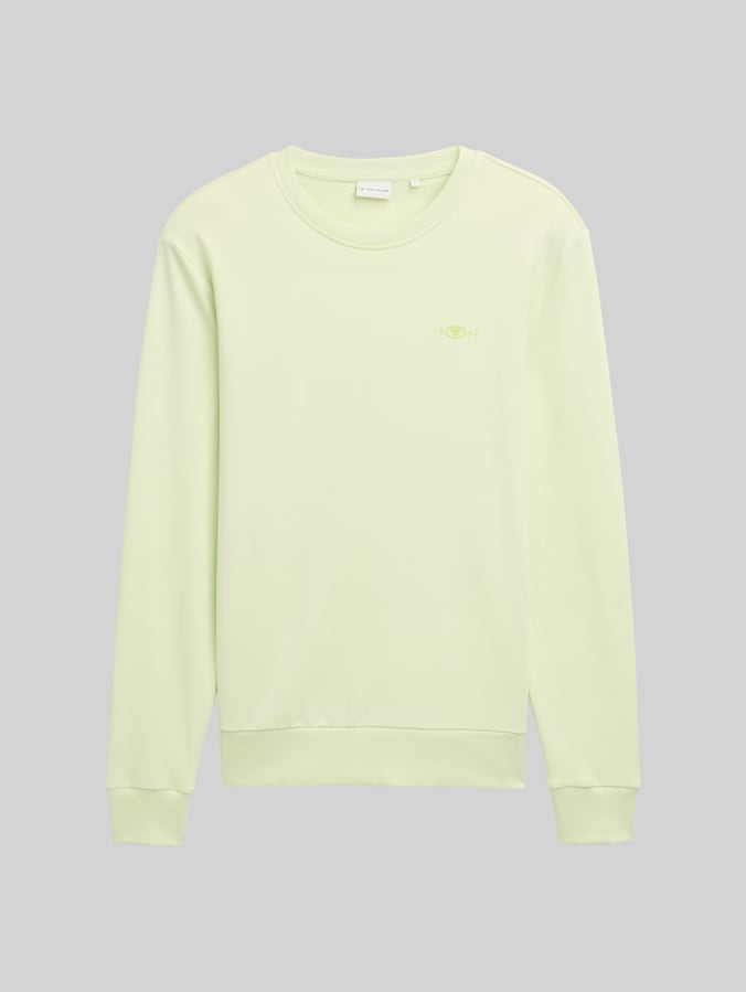Sweatshirt mit Logo-Print von Men, lime cream green