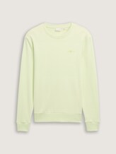 Sweat-shirt avec logo imprimé - lime cream green - Vue de face du produit