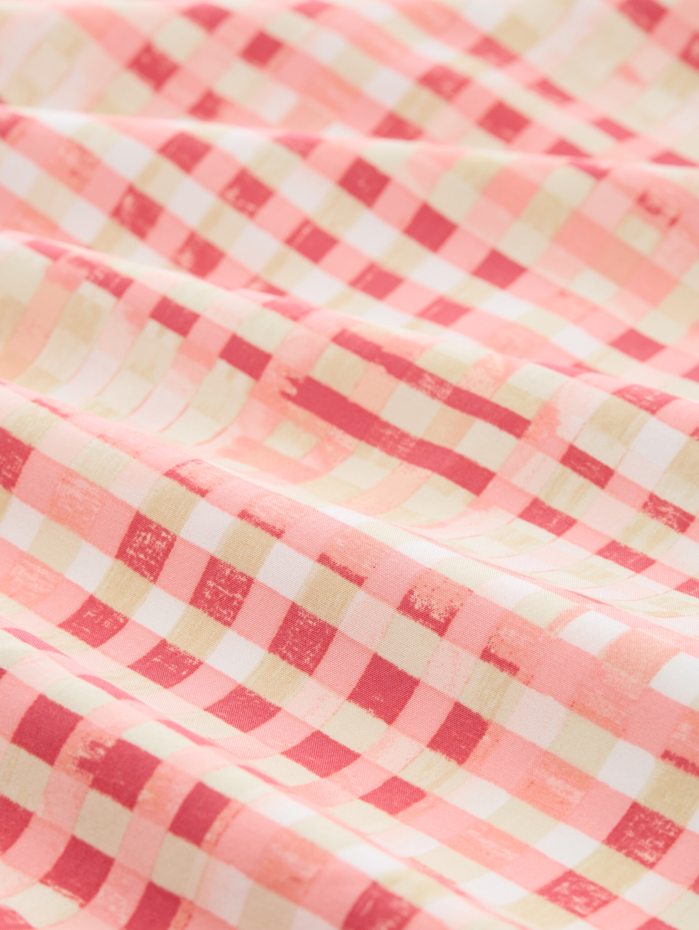 Maxi-Kleid mit Muster - berry_red_check_design - 