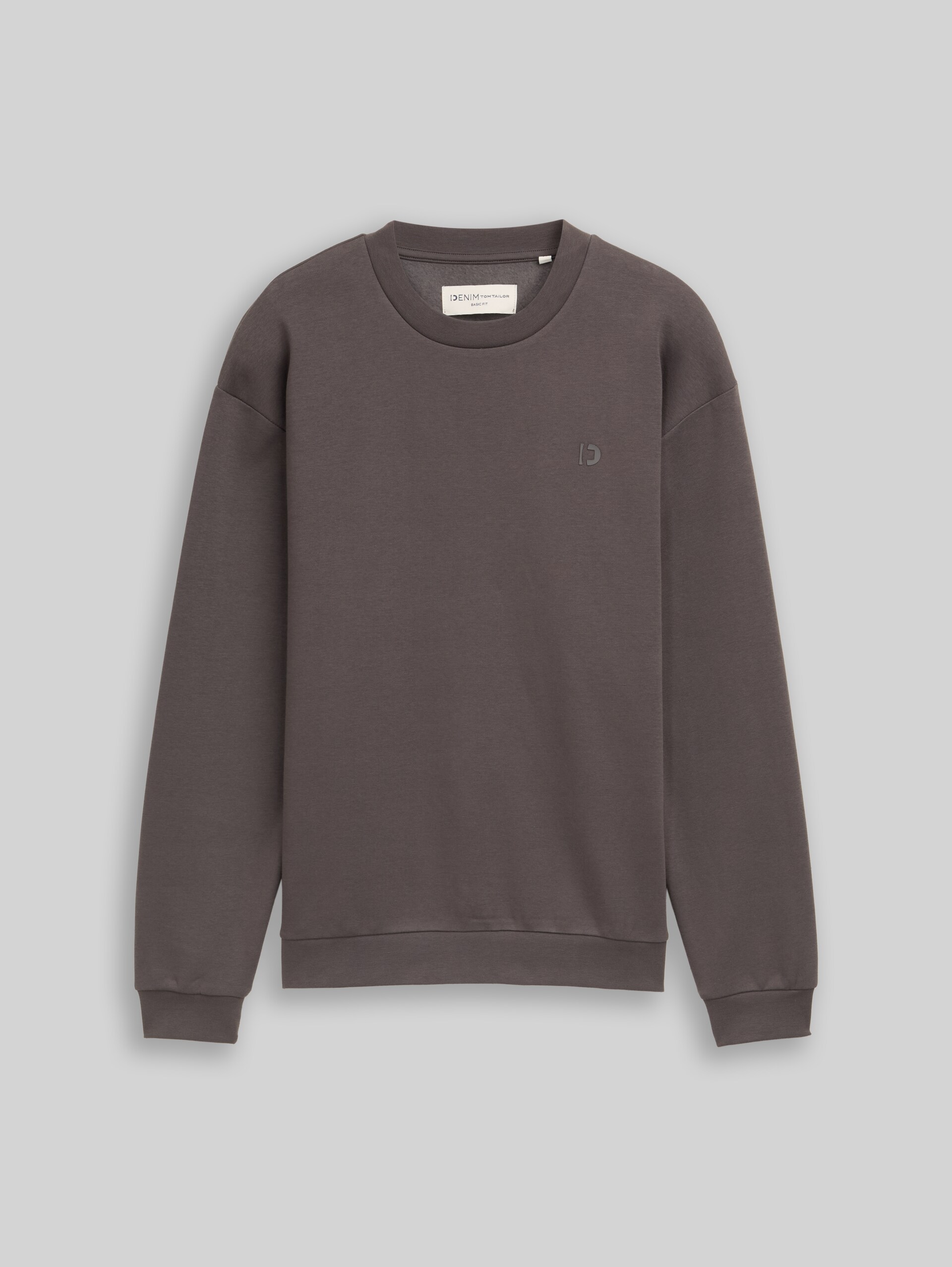 Sweat-shirt avec logo imprimé - Pavement Grey - Vue de face du produit