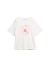 Ausgewählt, T-Shirt aus Baumwolle von Tom Tailor, weiß