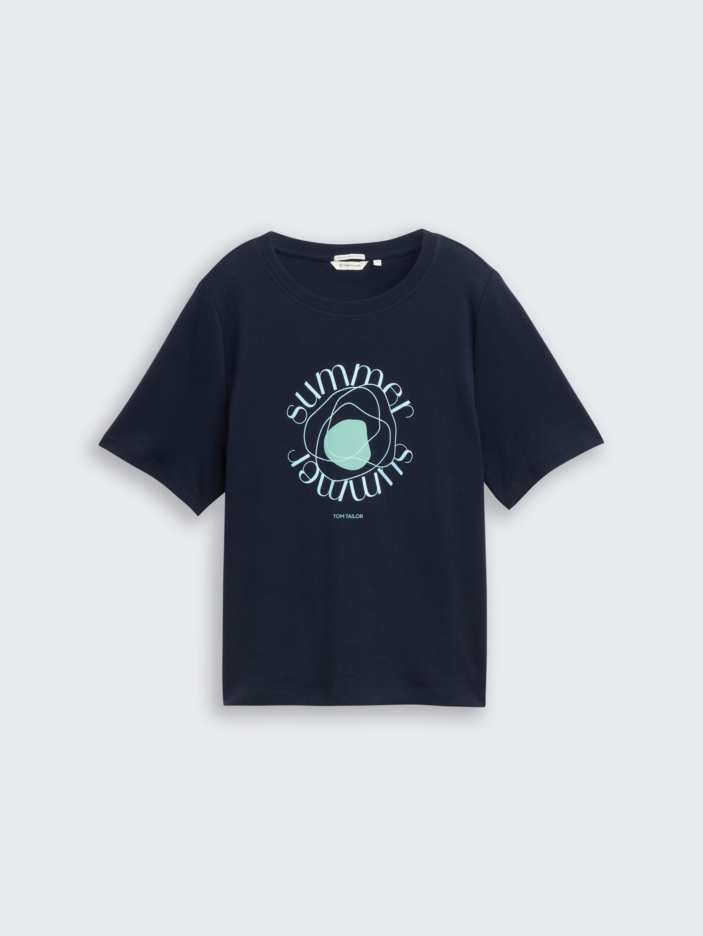 T-Shirt aus Baumwolle - sky_captain_blue_1 - 