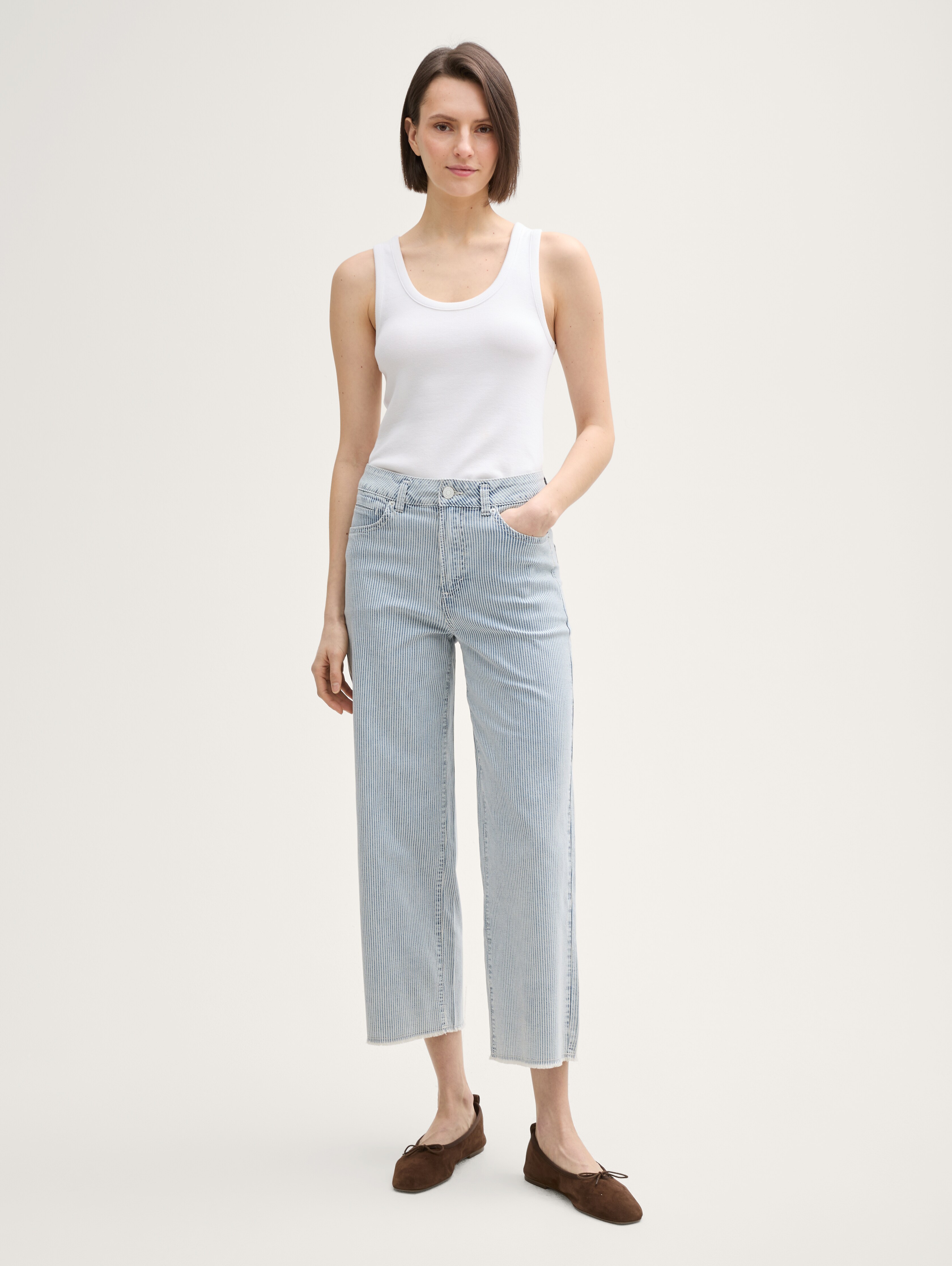 Hoge taille Culotte jeans door Tom Tailor
