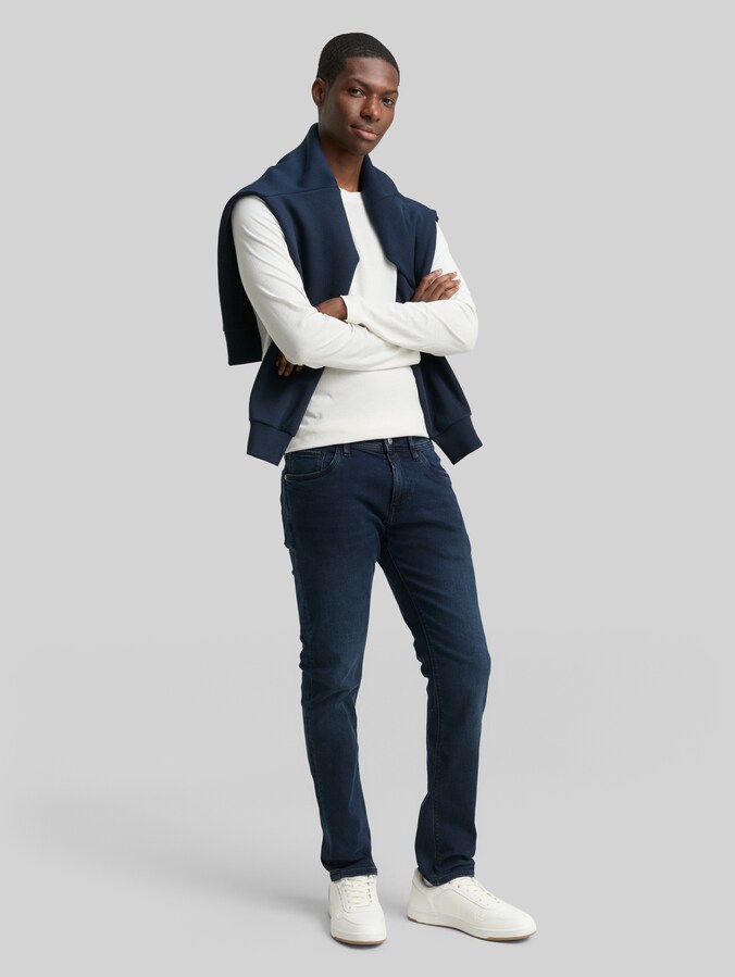Jean TTPIERS SLIM par Denim Male, dark stone blue black denim