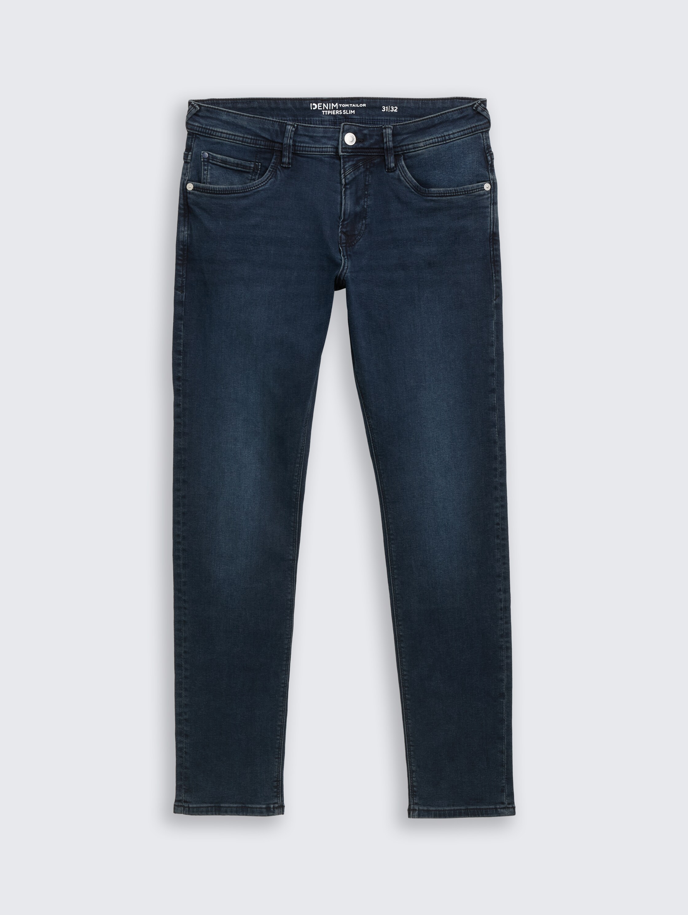 TTPIERS SLIM Jeans - dark_stone_blue_black_denim - 