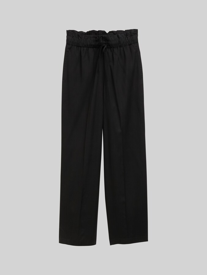 Wijde Broek Paperpag door Denim Female, deep black