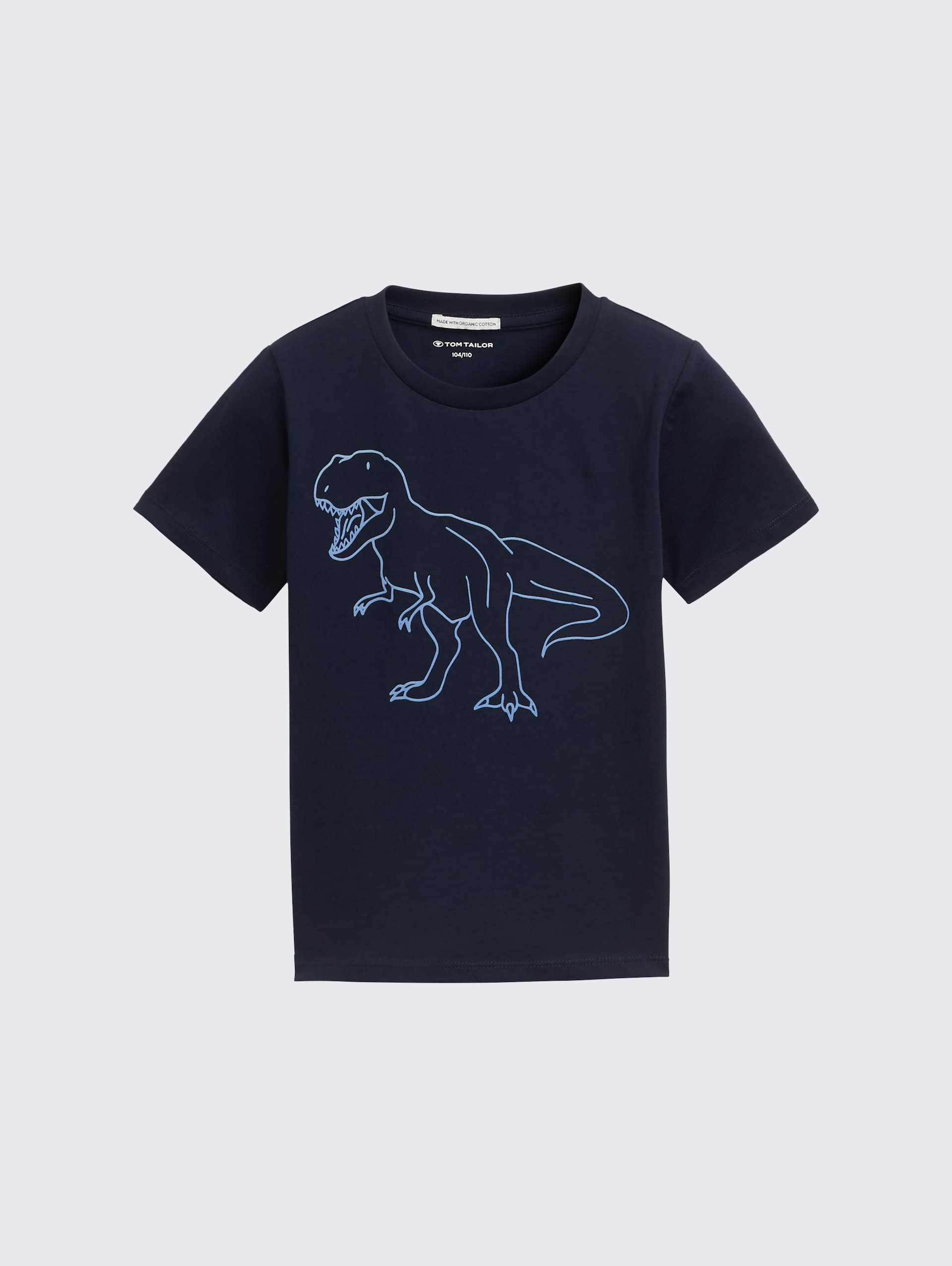 Glow-in-the-Dark T-Shirt - sky captain blue - Vorder-Produkt-Ansicht
