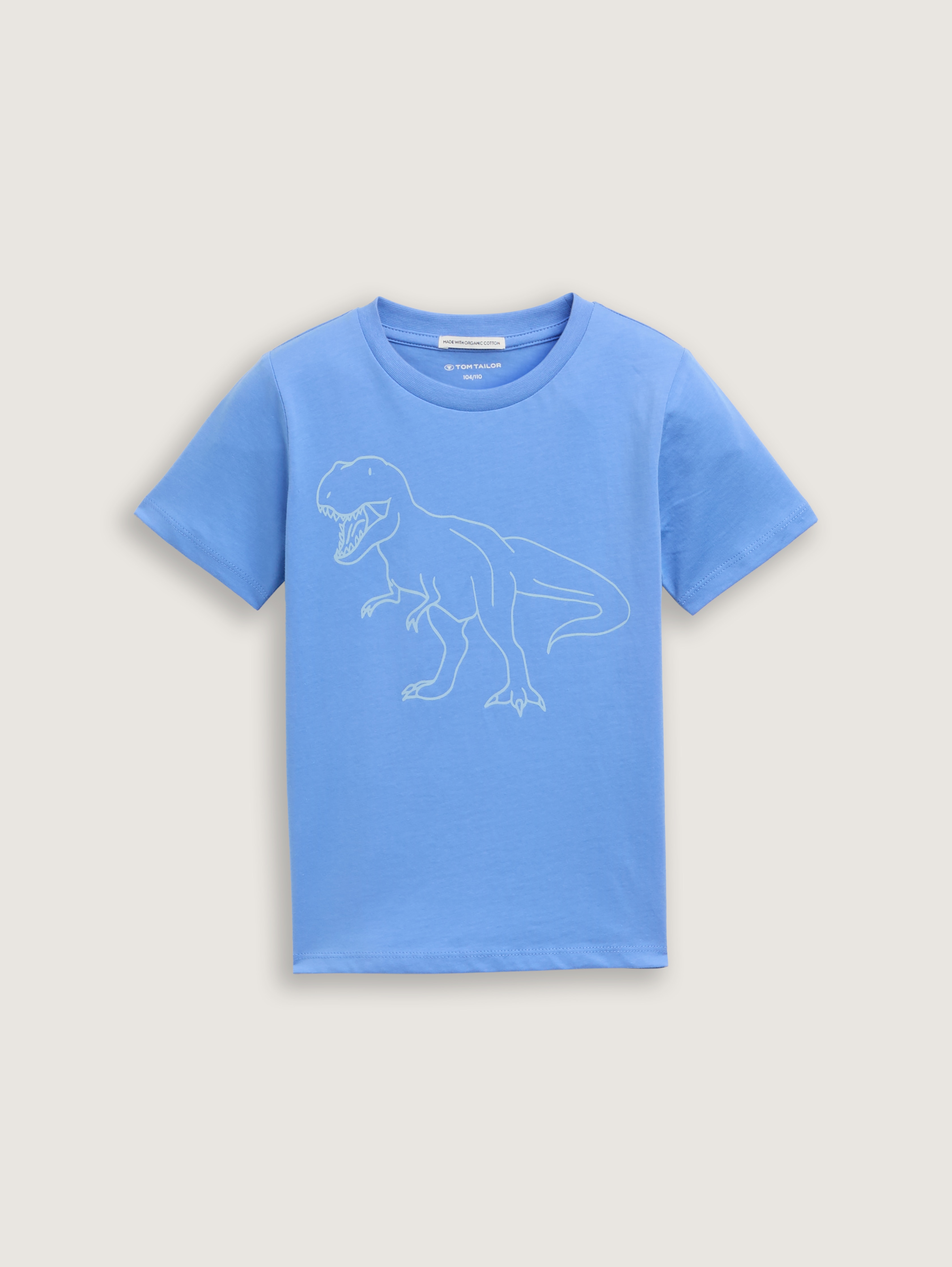 Glow-in-the-Dark T-Shirt von Mini Boys, soft mid blue