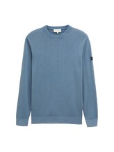 Ausgewählt, Strickpullover aus Baumwolle von Tom Tailor, blau