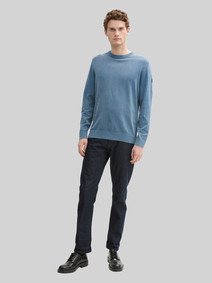 Strickpullover aus Baumwolle von Men, mystical blue