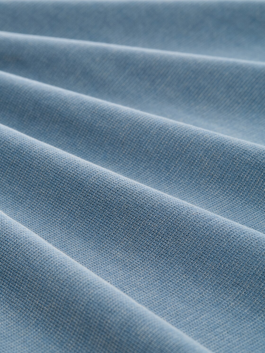 Strickpullover aus Baumwolle - mystical blue - Material-Ansicht