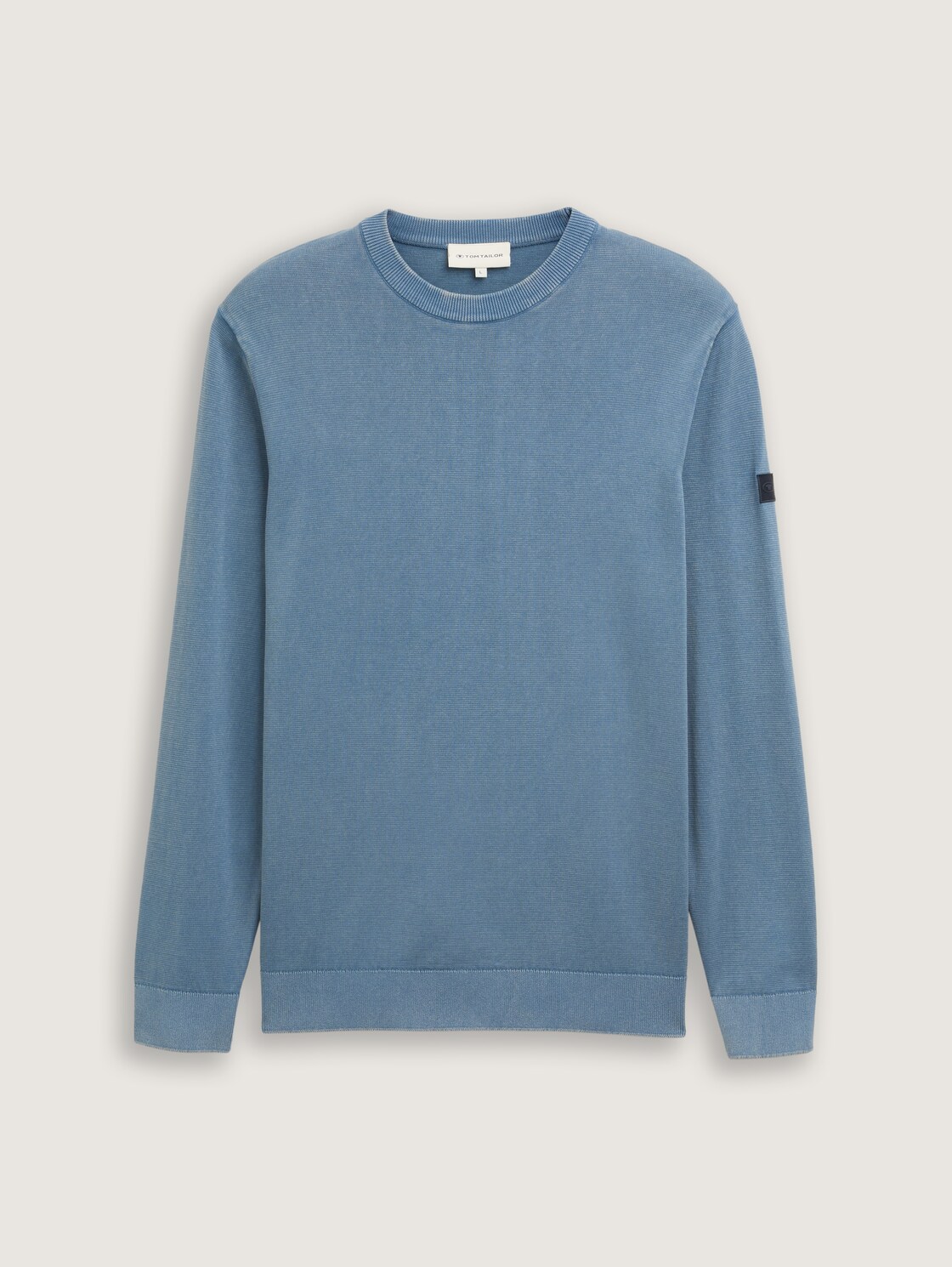 Strickpullover aus Baumwolle - mystical blue