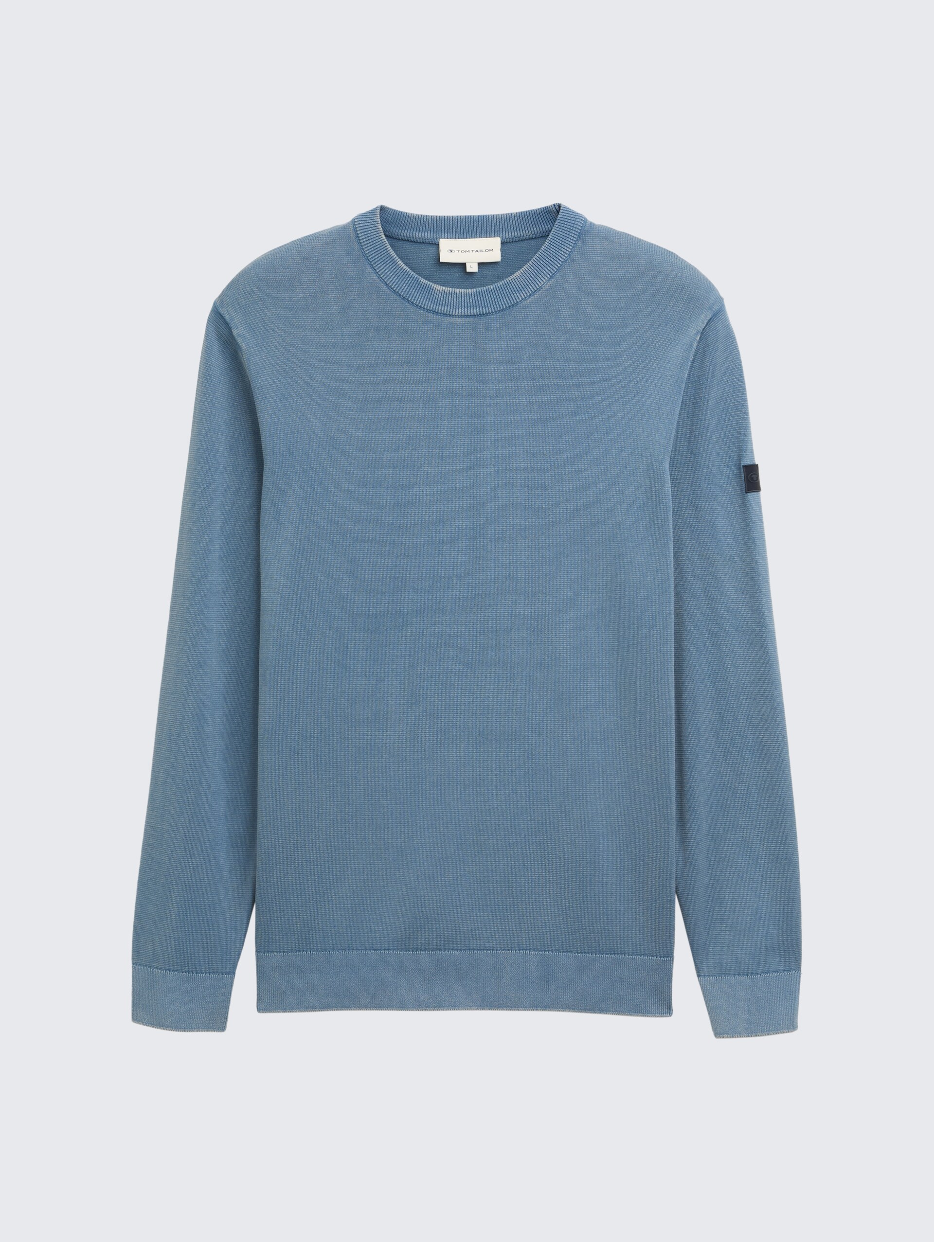 Strickpullover aus Baumwolle - mystical blue