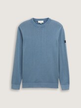 Pull en coton - mystical blue
