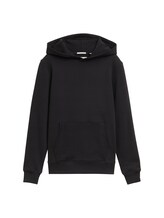 Ausgewählt, Hoodie Sweatshirt mit Rückenprint von Tom Tailor, schwarz