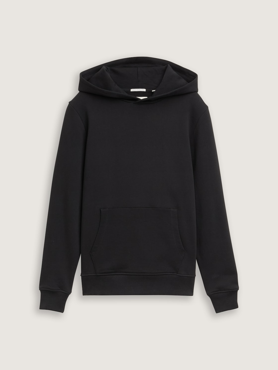 Hoodie Sweatshirt mit Rückenprint - heavy black - Vorder-Produkt-Ansicht