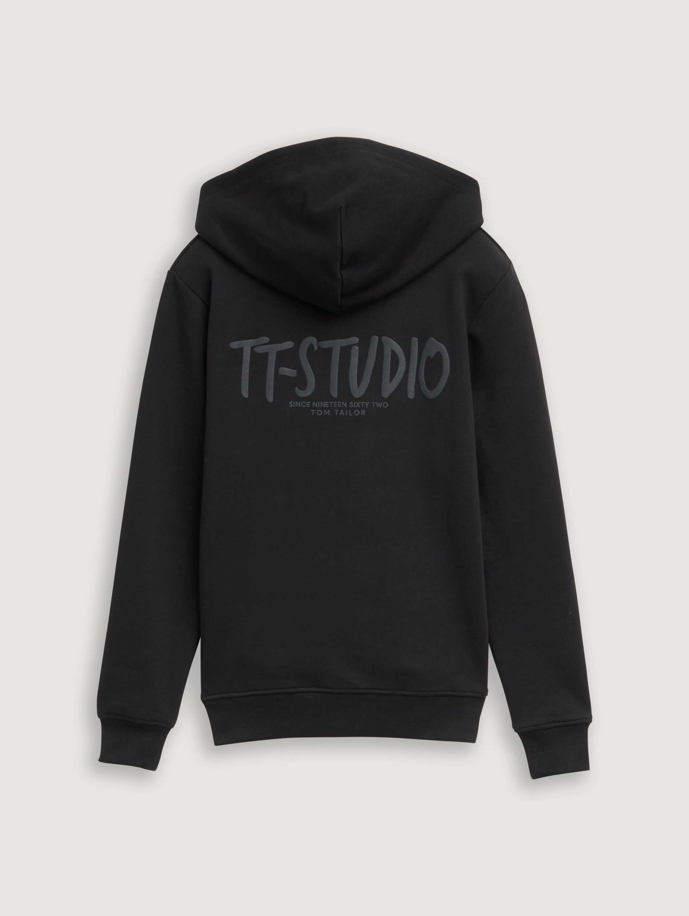 Hoodie Sweatshirt mit Rückenprint - heavy_black - 