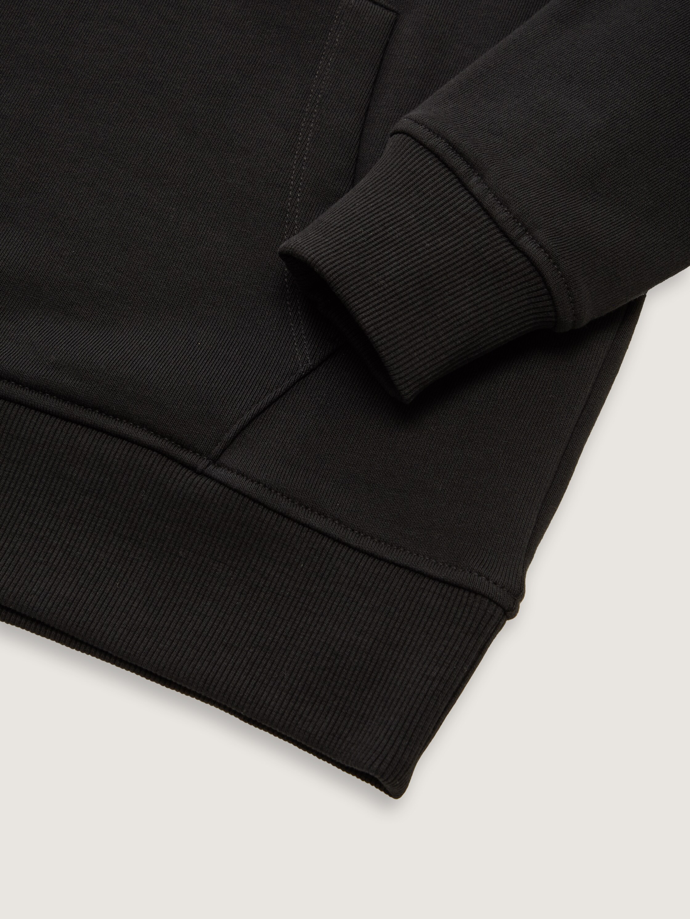 Hoodie Sweatshirt mit Rückenprint - heavy_black - 