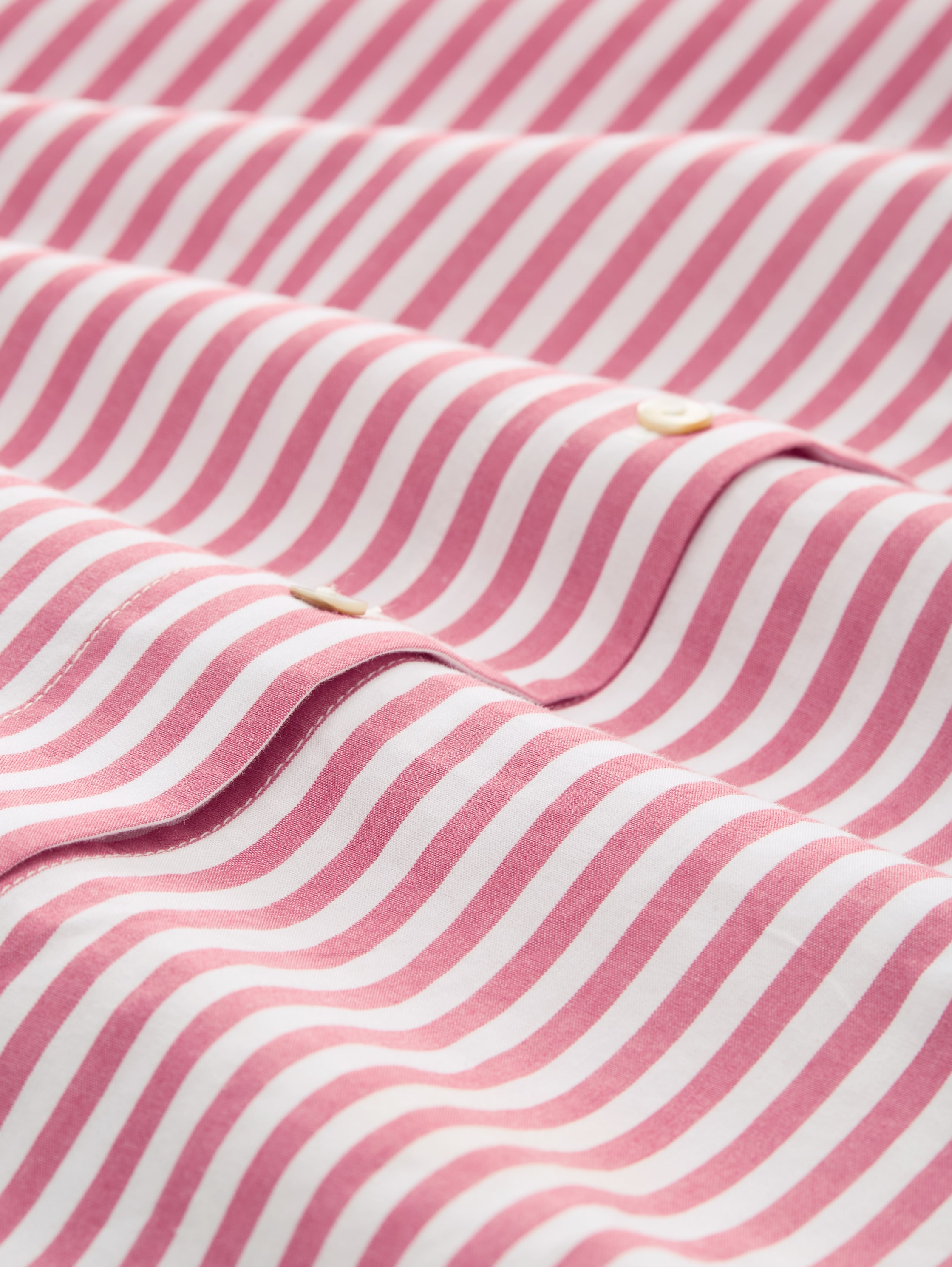 Plus Size - Loose Fit Bluse mit Streifenmuster - mid_berry_white_stripe - 