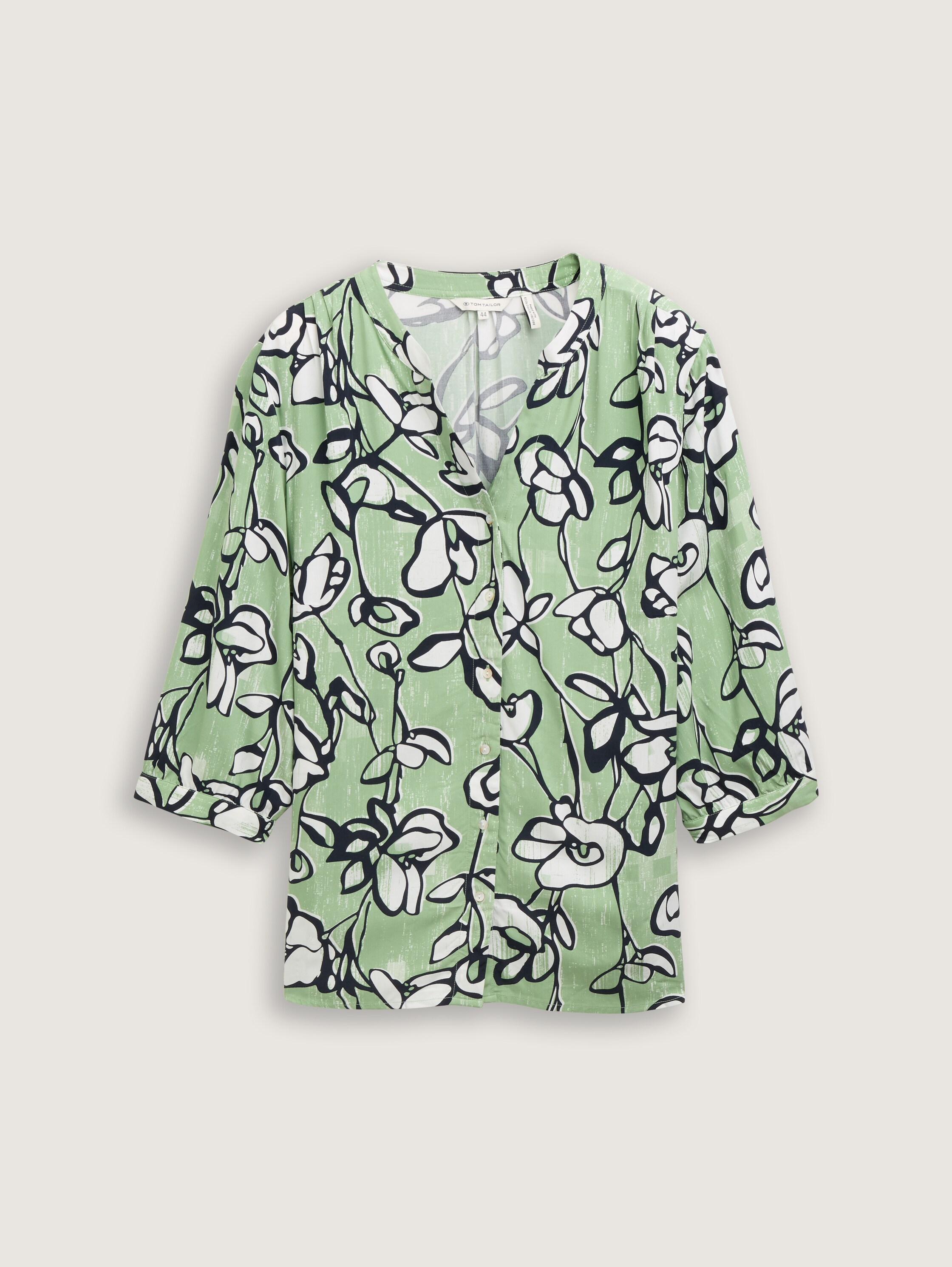 Plus Size - Bluse mit Muster - fresh_spring_floral_design - 