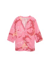 pink big floral shapes design