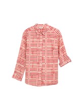 Ausgewählt, Plus Size - Bluse mit Muster von Tom Tailor, rot