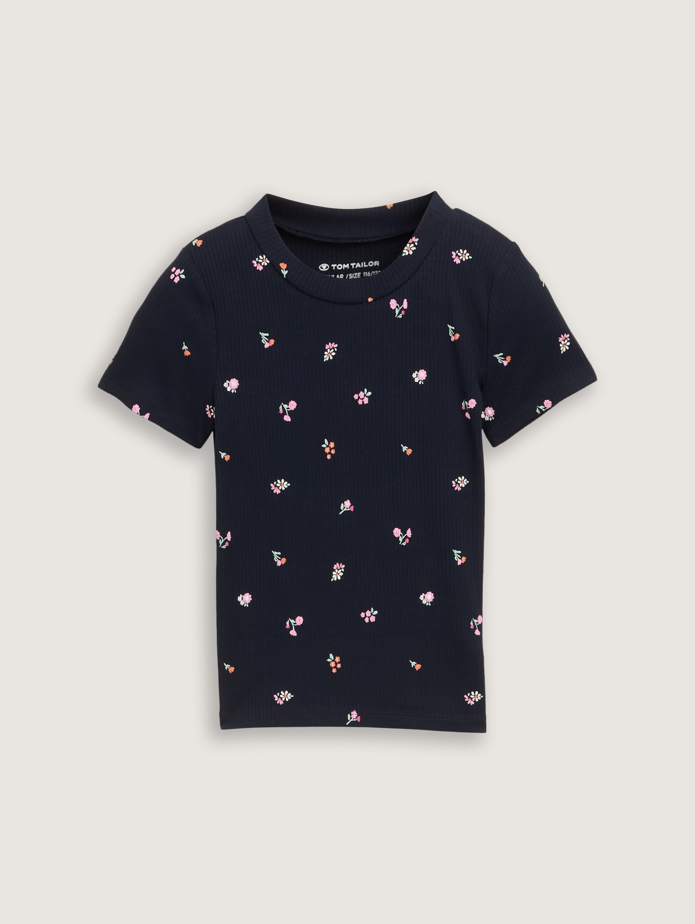 T-Shirt mit Allover-Print - blue_tiny_flower_print - 