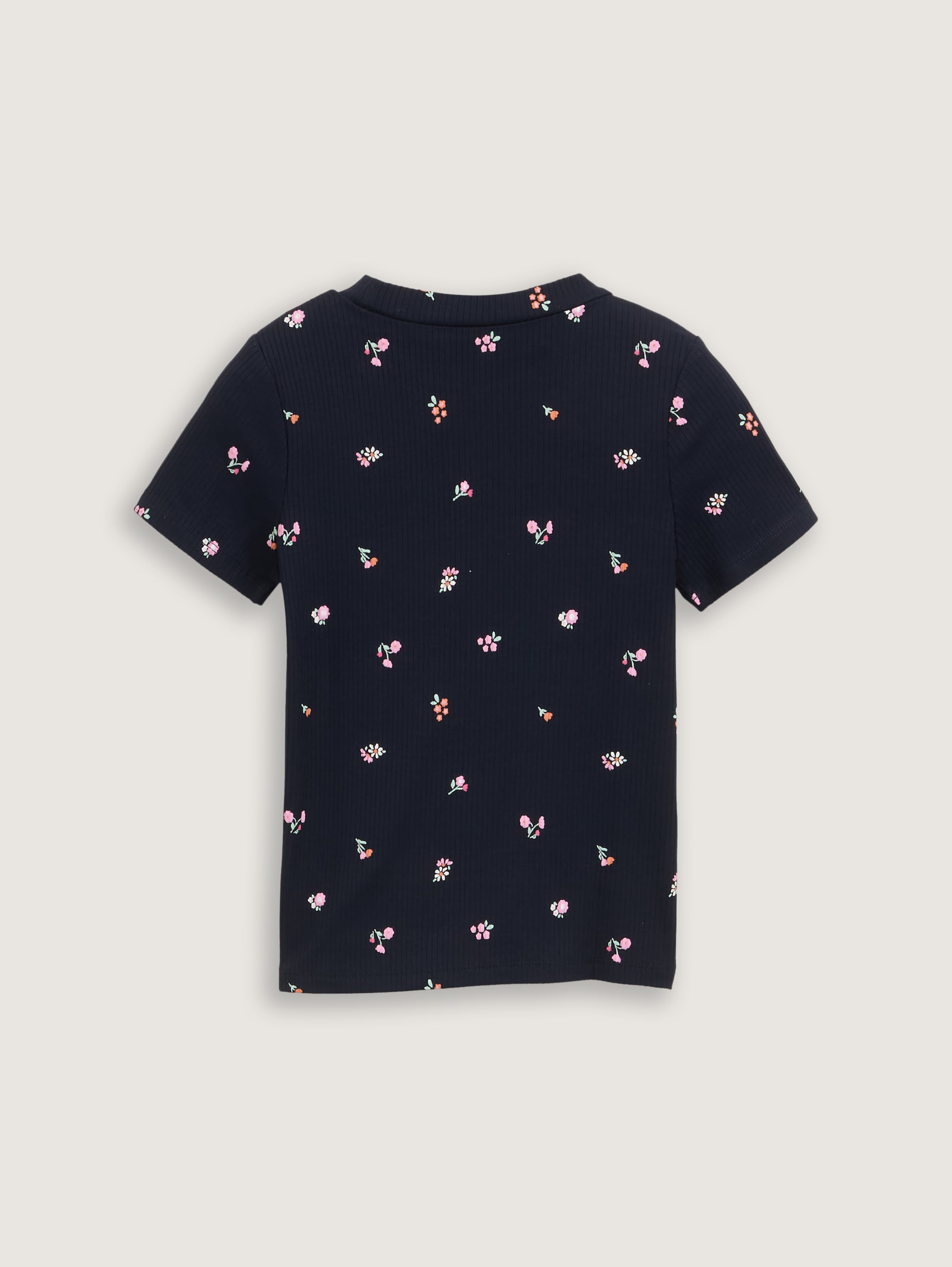 T-Shirt mit Allover-Print - blue_tiny_flower_print - 