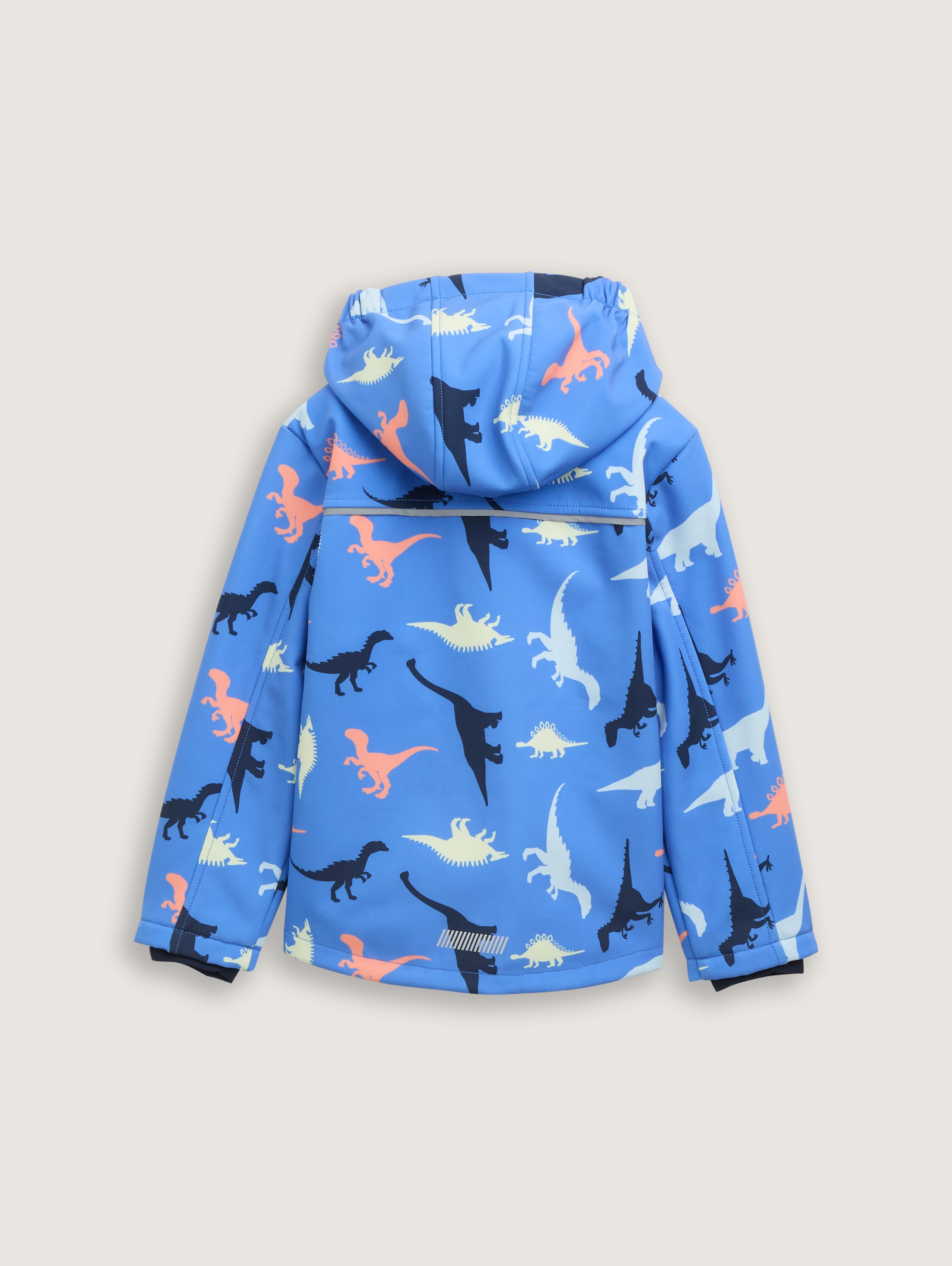 Softshell Jacke mit Allover-Print - blue_multicolor_dino_design - 