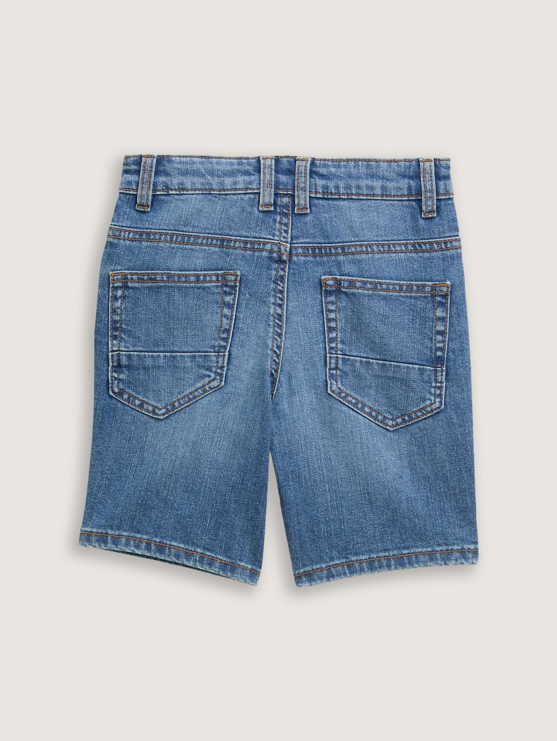 Basic Jeans Shorts - mid stone bright blue denim