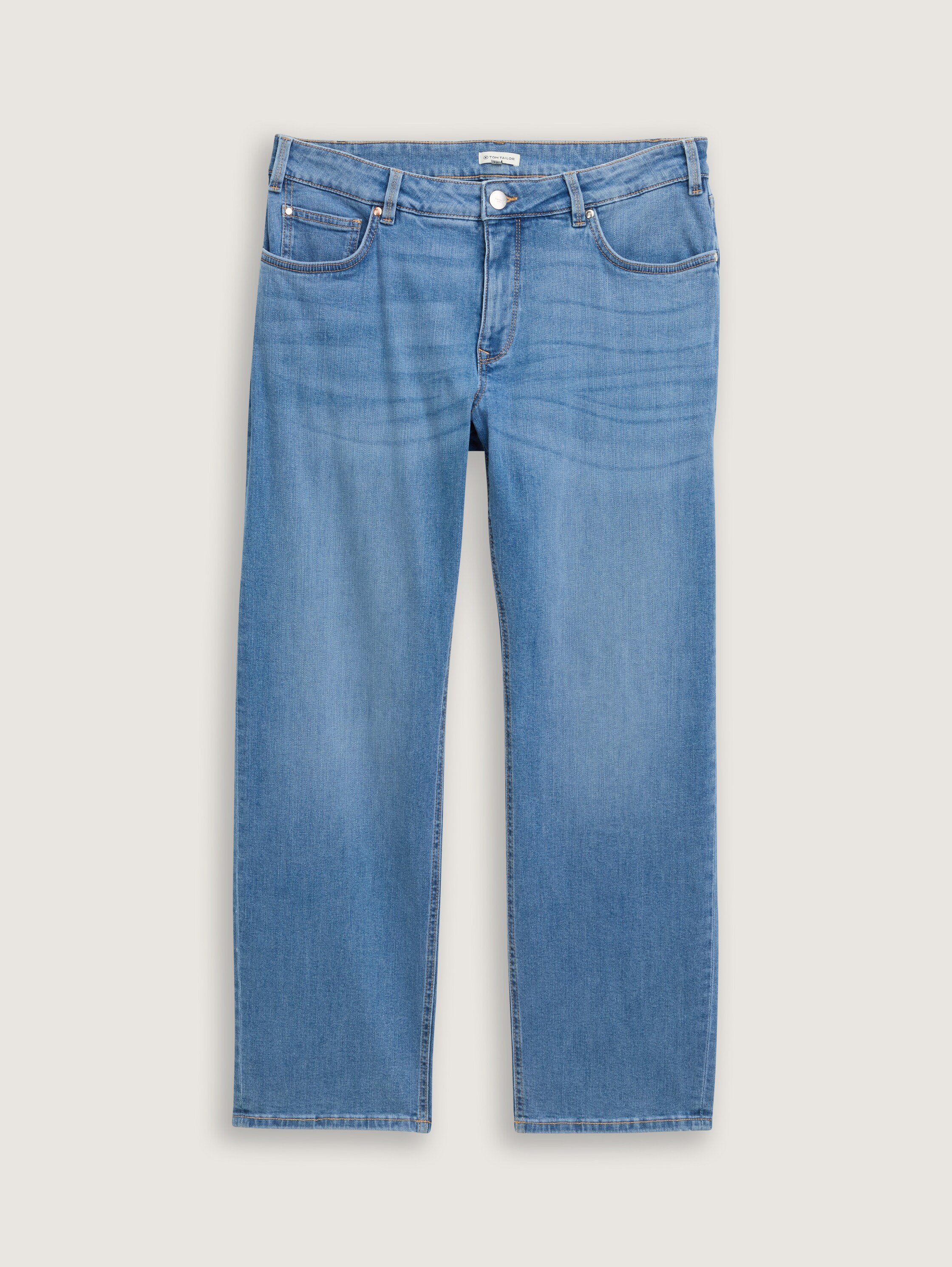 Plus Size - TTPLUS STRAIGHT Jeans - Clean Light Stone Blue Denim - Vorder-Produkt-Ansicht