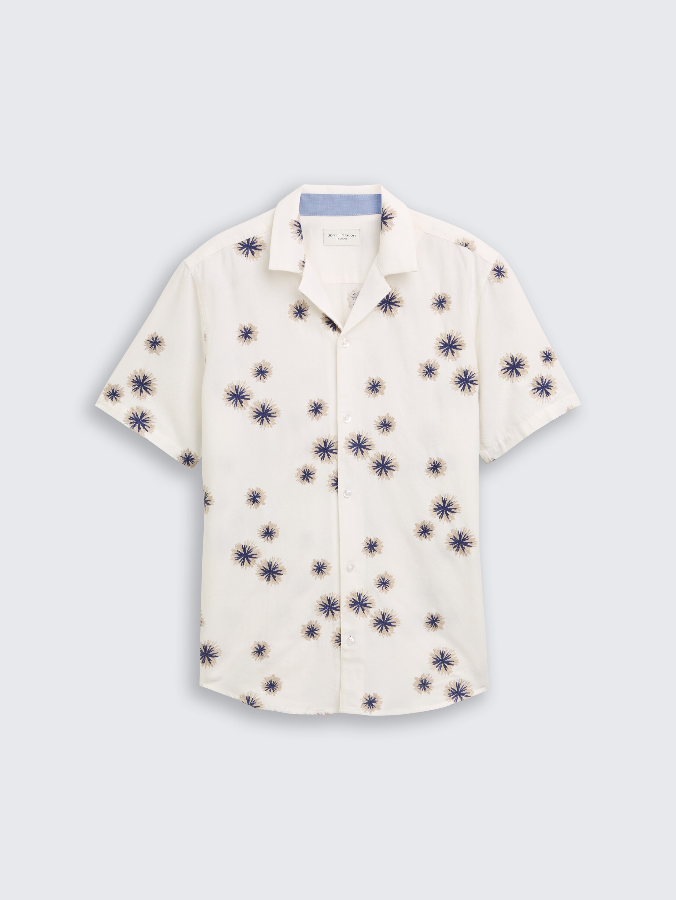 Regular Fit Kurzarmhemd im Hawaii-Look - embroidered_desert_design - 