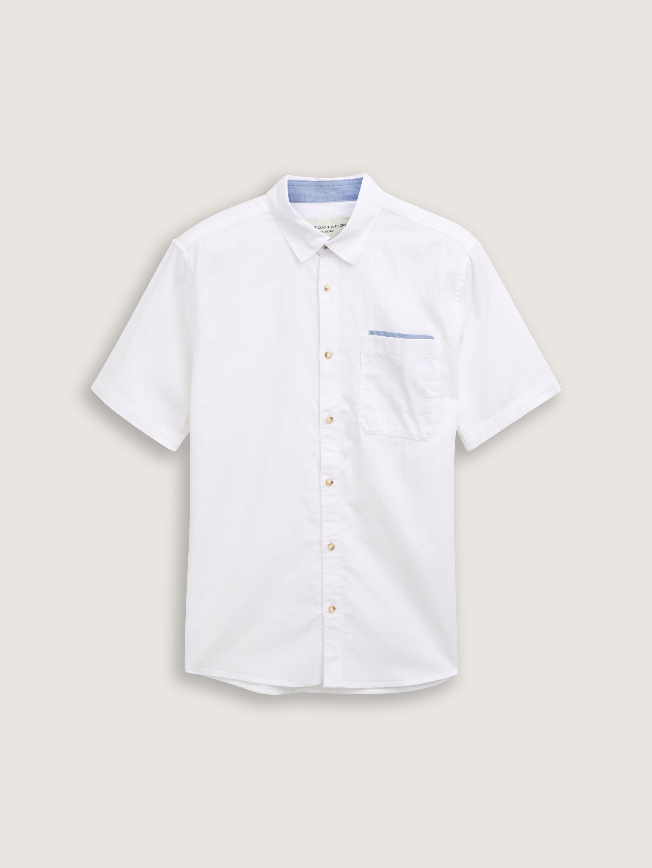 Regular Fit Kurzarmhemd aus Baumwolle - white - 