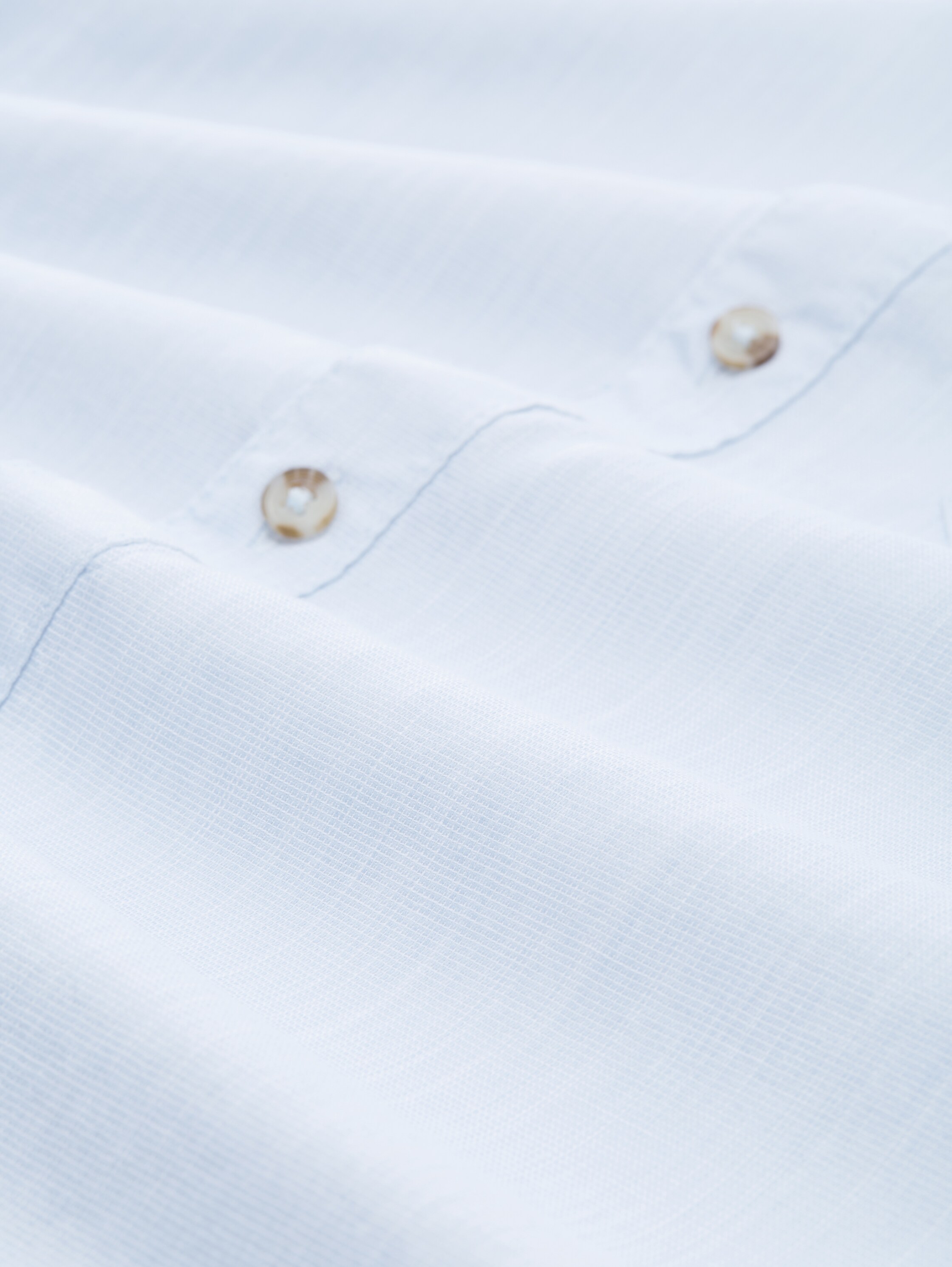 Regular Fit Kurzarmhemd aus Baumwolle - light_blue_slub_structure - 
