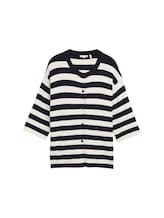 Sélectionné, Plus Size - Cardigan à rayures par Tom Tailor, bleu